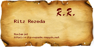 Ritz Rezeda névjegykártya